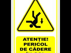 Semn pentru pericol de cadere in gol